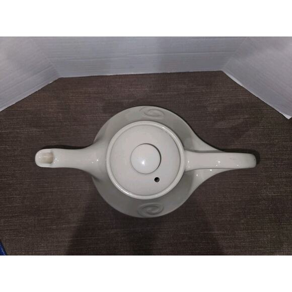 MCM Pearl China Company Aladdin Teapot Swirl 1940's Mid Century - Picture 3 of 6